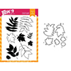 Wplus9 Autumn Leaves Set Clear Stamp and Die Combo