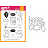 Wplus9 Friends for All Seasons Summer Clear Stamp and Die Combo