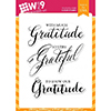 Wplus9 Grateful Greetings Clear Stamps