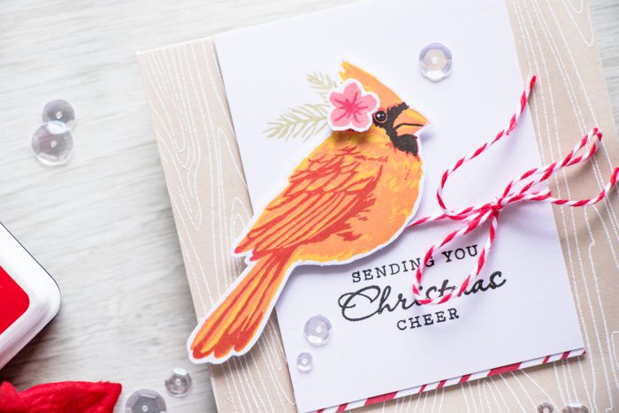 Hero Arts | Color Layering Cardinal Christmas Card by Yana Smakula