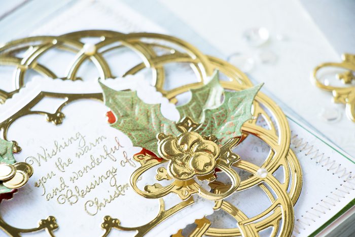 Spellbinders | Layered Holiday Card with Label 46 Decorative Accents Dies. Video