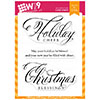 Wplus9 Christmas Greetings Clear Stamps