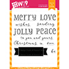 Wplus9 Be Merry Sentiments Clear Stamps