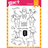 Wplus9 Santa's Reindeer Clear Stamps