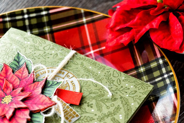 Hero Arts | Vintage Layered Poinsettia Card