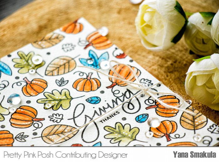 Pretty Pink Posh | Giving Thanks - Stamped & Colored Background. Video