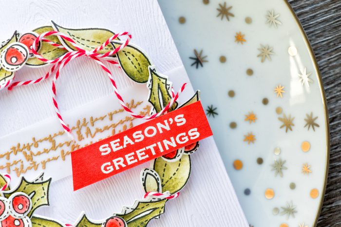 Simon Says Stamp | Easy Watercolor Wreath - Season's Greeting Card