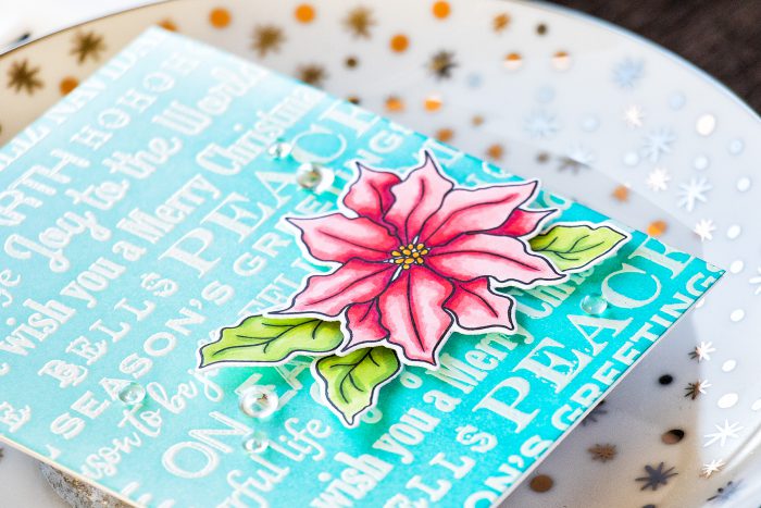 Simon Says Stamp | We Wish You A Merry Christmas Poinsettia Card