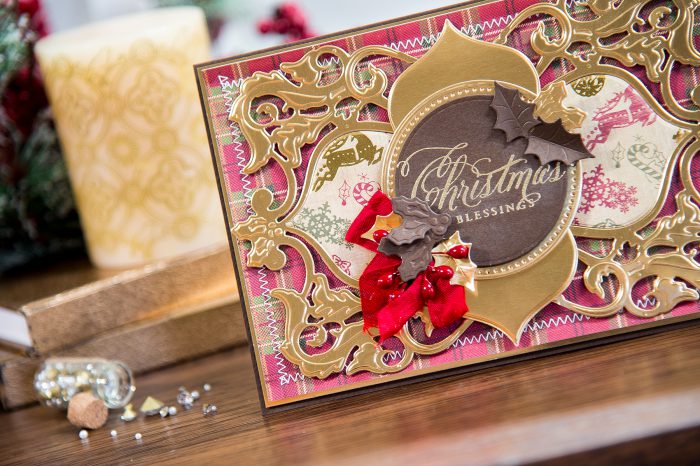 Spellbinders | Christmas Blessings Card using Christmas Dove Frame Die. Video