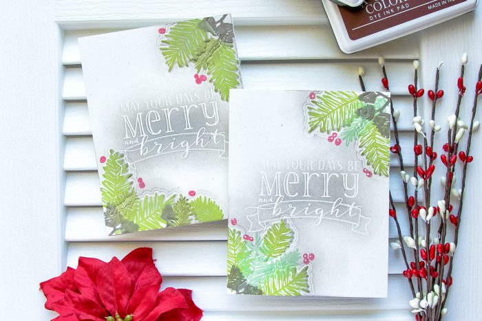 WPlus9 | One Layer Christmas Cards with Dry Embossed Details. Video