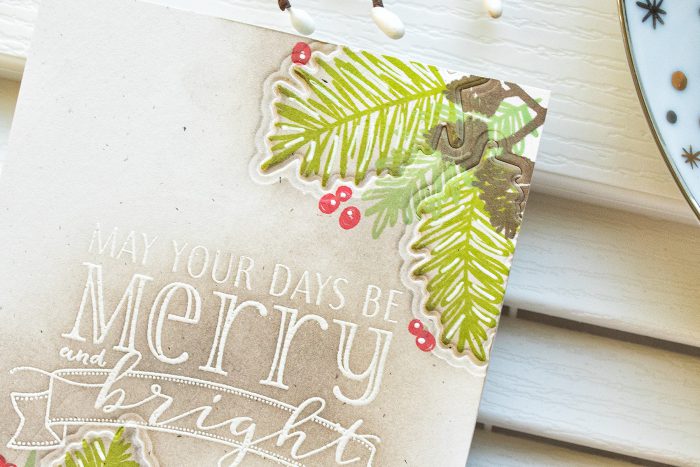 WPlus9 | One Layer Christmas Cards with Dry Embossed Details. Video 