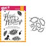 Wplus9 Holiday Boughs Set Clear Stamp and Die Combo