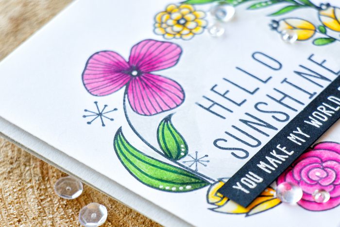 Altenew | Hello Sunshine Floral Wreath Card. November Release Blog Hop. Giveaway