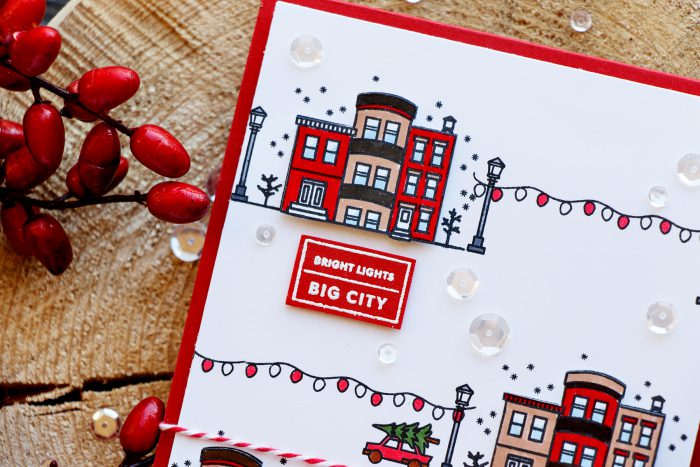 Hero Arts | Bright Lights - Big City Christmas Card
