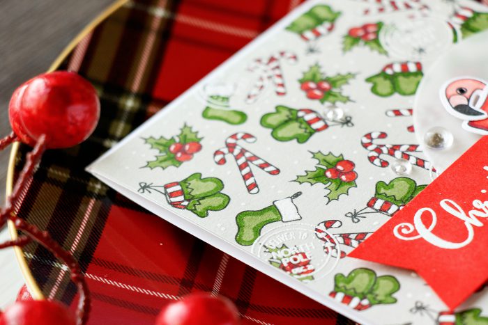 Simon Says Stamp | Stamping Holiday Pattern with Advent Holiday Icons (and dressing up critters for Christmas)