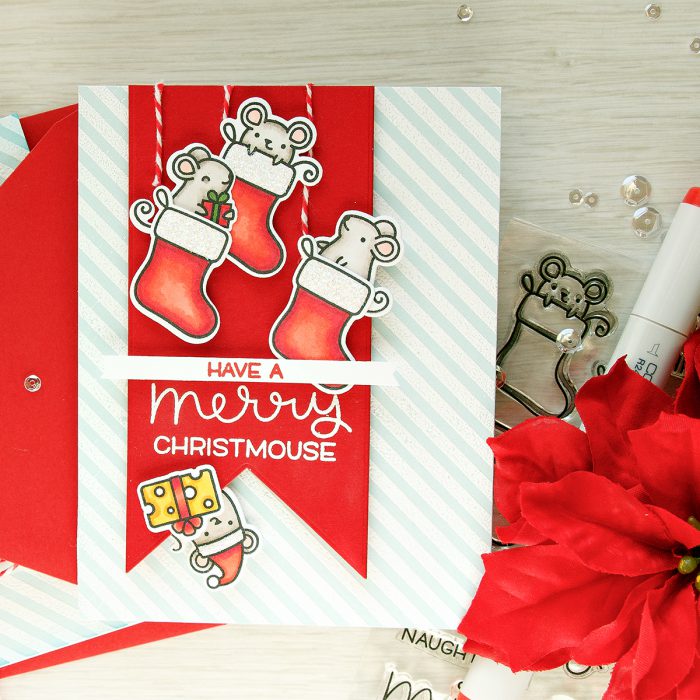 Simon Says Stamp | Have a Merry Christmouse Card + Video.