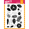 WPlus9 Feathers & Florals Stamp Set