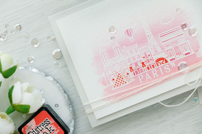 Hero Arts | Watercolor Paris & London Valentine's Day Cards. Blog Hop + Giveaway