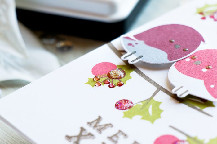 WPlus9 | Stamping Holiday Scenes - Merry Christmas Robins Cards. Video