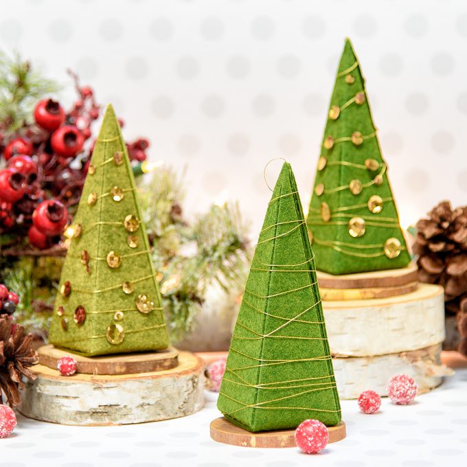 Spellbinders | 3D Christmas Trees out of Gift Boxes. Video