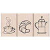 Hero Arts Rubber Stamps Coffee and Croissant