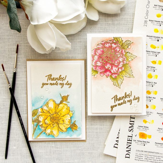 Hero Arts | 4-Bar Watercolor Floral Cards