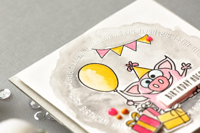 Simon Says Stamp | Piggy Birthday Card - Wishing You Hogs & Kisses