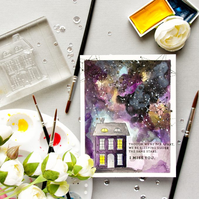 Simon Says Stamp | We're Sleeping Under The Same Stars Galaxy Card