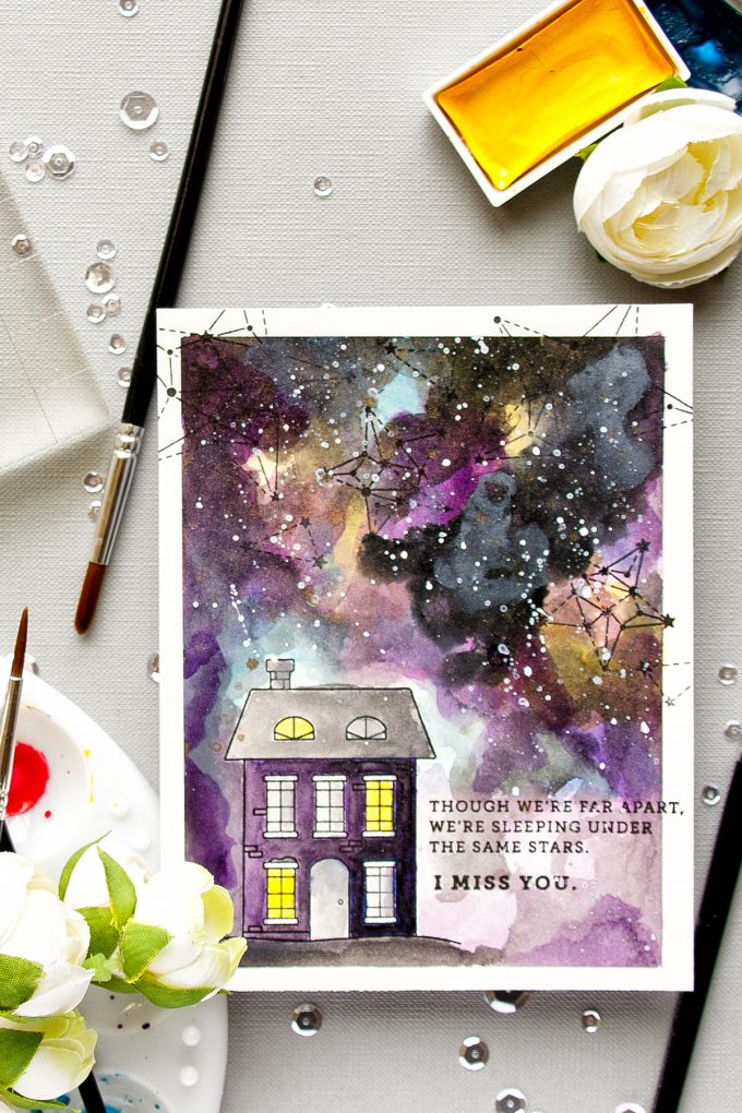 Simon Says Stamp | We're Sleeping Under The Same Stars Galaxy Card