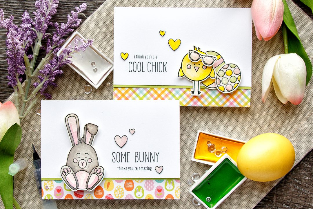 Simon Says Stamp | I Think You're A Cool Chick. Quick watercolor cards – March 2017 Card Kit