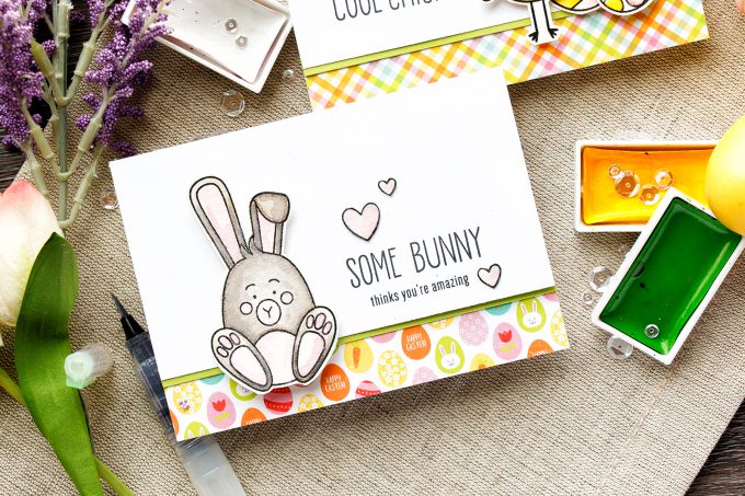 Simon Says Stamp | I Think You're A Cool Chick. Quick watercolor cards – March 2017 Card Kit