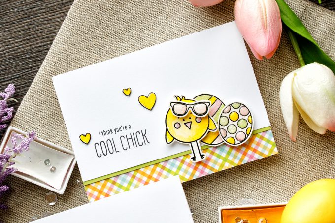 Simon Says Stamp | I Think You're A Cool Chick. Quick watercolor cards – March 2017 Card Kit