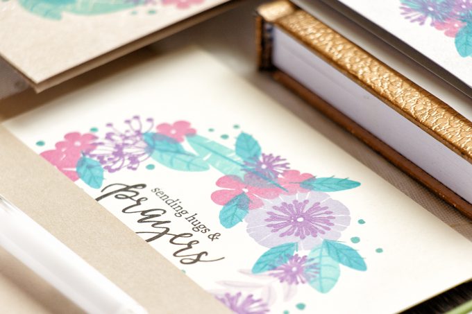 Simon Says Stamp | Quick Stamp Floral Wreath Cards with WPlus9 Feathers & Florals Stamp Set. Video