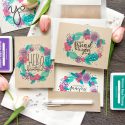 Simon Says Stamp | Quick Stamp Floral Wreath Cards with WPlus9 Feathers & Florals Stamp Set. Video