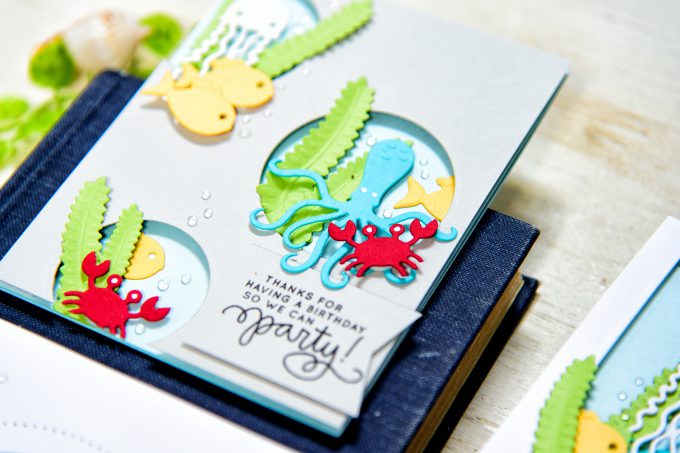 Spellbinders | Birthday Party Card with Sea Animals. Video