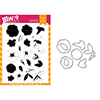 Wplus9 Petunia Builder Clear Stamp and Die Combo
