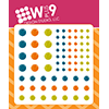 WPlus9 Enamel Dots - Autumn Splendor Blue