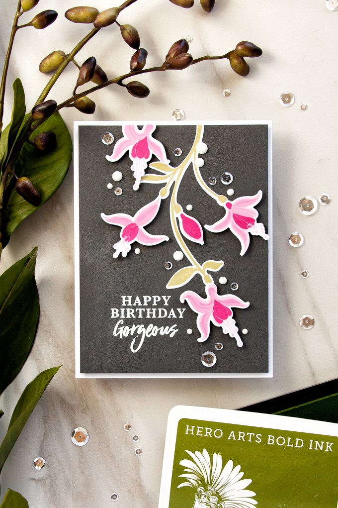 Hero Arts | Color Layering Fuchsia Happy Birthday Card by Yana Smakula