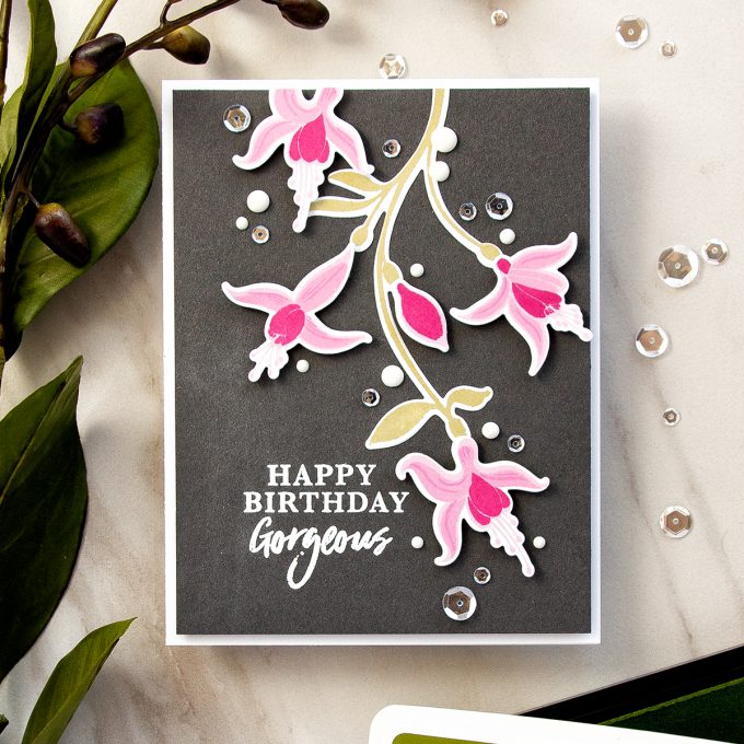 Hero Arts | Color Layering Fuchsia Happy Birthday Card by Yana Smakula