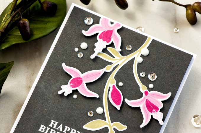 Hero Arts | Color Layering Fuchsia Happy Birthday Card