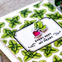 Hero Arts | My Monthly Hero March 2017 Kit - Every Beet Of My Heart Card with Mint Copic Colored Background by Yana Smakula