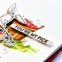 Hero Arts | My Monthly Hero March 2017 Kit - You're My Pick Bunny Card by Yana Smakula