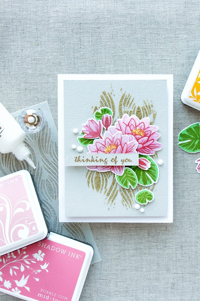 Hero Arts | Color Layering Water Lilies - Thinking of You Card