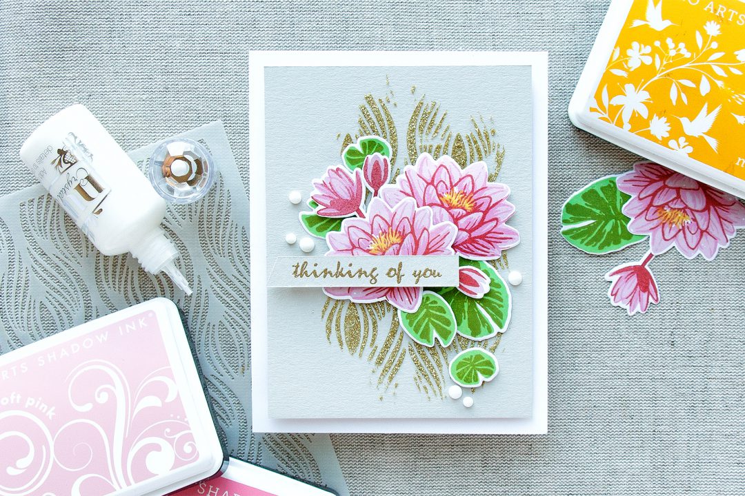 Hero Arts | Color Layering Water Lilies - Thinking of You Card