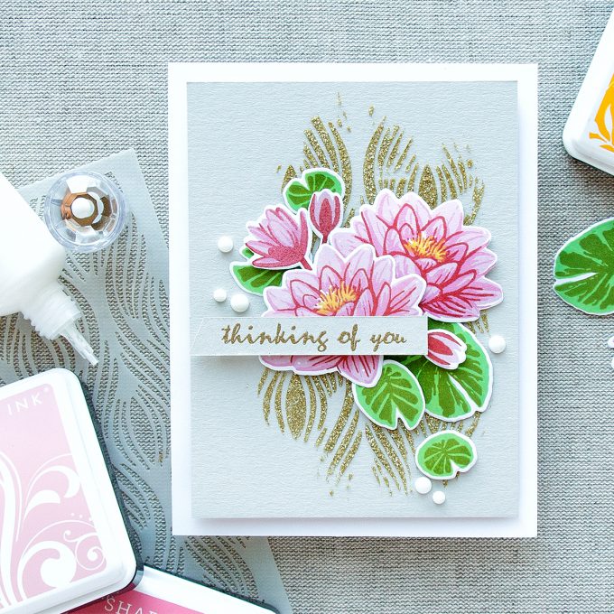 Hero Arts | Color Layering Water Lilies - Thinking of You Card