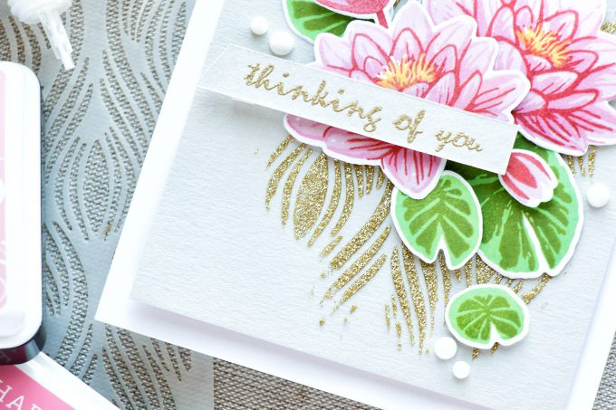 Hero Arts | Color Layering Water Lilies - Thinking of You Card