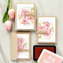 Simon Says Stamp | Stamped Cross Stitched Roses with Waffle Flower stamps