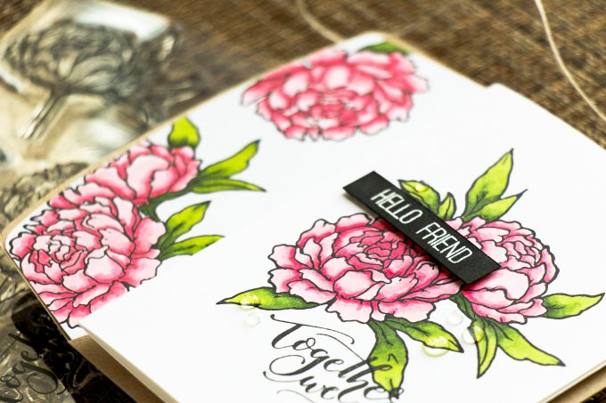 Studio Katia | Together We Bloom Handmade Card by Yana Smakula 