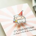 WPlus9 | Big Deal Hippo Wobbler Birthday Card by Yana Smakula
