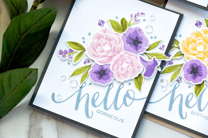 WPlus9 | Petunias and Peonies Cards